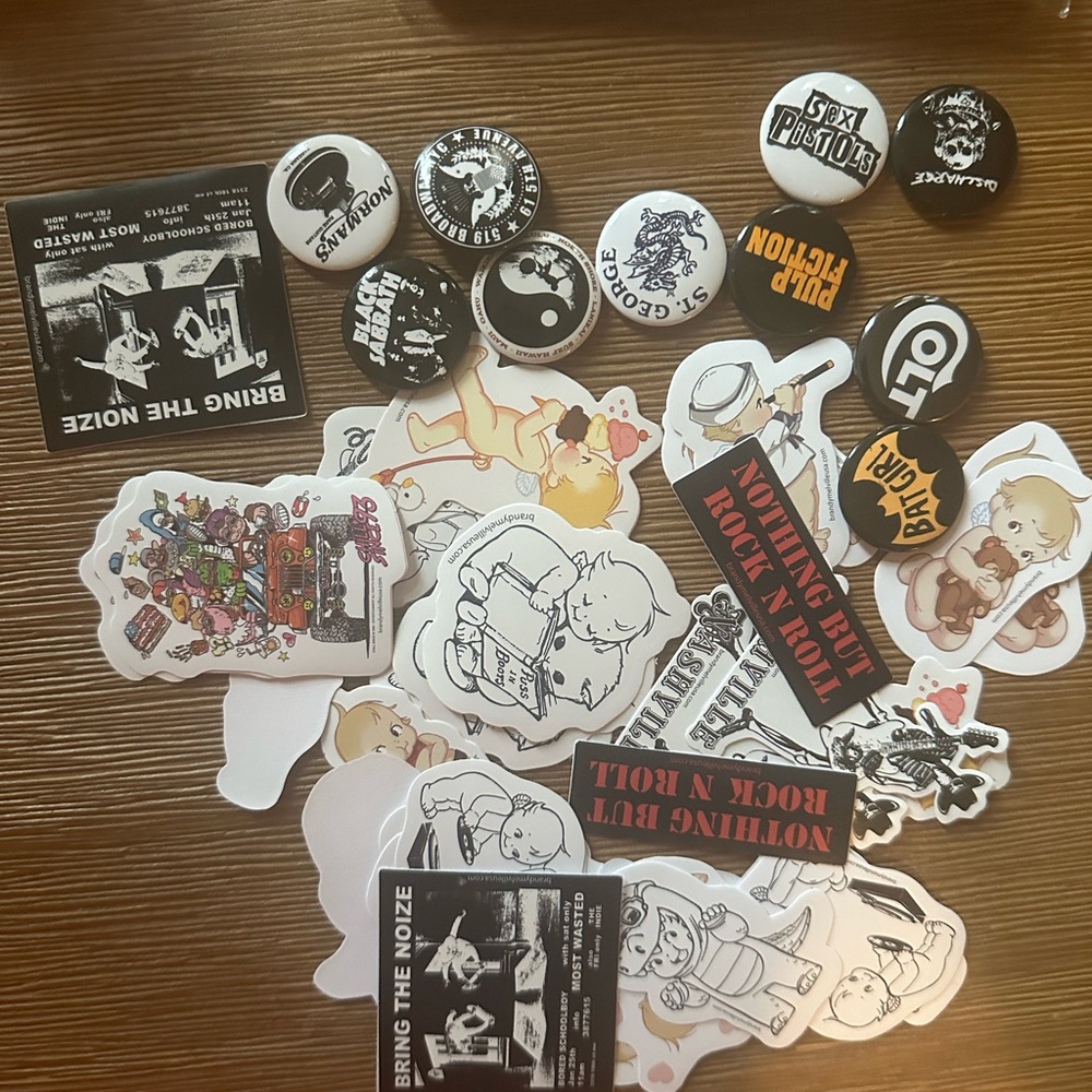 FREE Brandy Melville Stickers and Pins